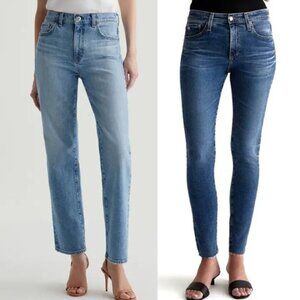 Adriano Goldschmied AG Jeans Bundle Legging Skinny Straight Leg Stretchy Light